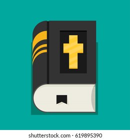 Flat illustration of bible vector