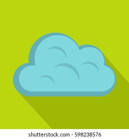 Flat illustration of big cloud vector icon for web