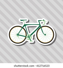 Flat illustration of bike lifesyle design, edita