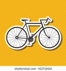 Flat illustration of bike lifesyle design, edita