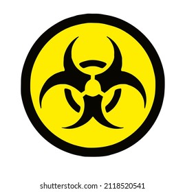 
Flat illustration of the Biohazard Symbol, EPS 10 vector.