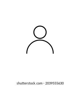 Ilustración plana con icono de usuario negro. Perfil de avatares de la gente.  Icono para el diseño de páginas web.