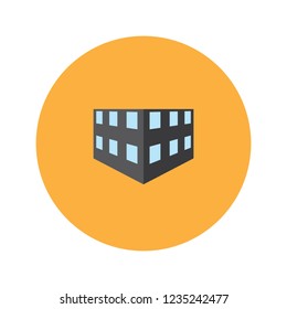 Flat illustration of building