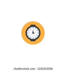 Flat illustration of clock