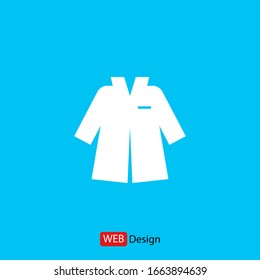 Flat illustration clothes vector icon