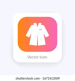 Flat illustration clothes vector icon