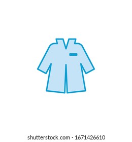 Flat illustration clothes vector icon