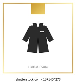 Flat illustration clothes vector icon