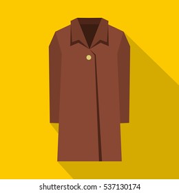 Flat illustration of coat vector icon for web