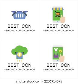 flat illustration collection set about business and finance
