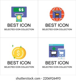 flat illustration collection set about business and finance