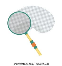 Flat illustration of a colorful bug catcher