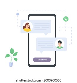 A flat illustration denoting partner support