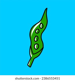 flat illustration design of fruit and vegetables, watermelon eggplant orange broccoli beans carrots potatoes chili fried chicken mushrooms bananas longan leaves shredded meat