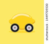 Flat Illustration Design of Lemon Car