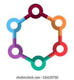 Flat illustration of diagram vector icon for web