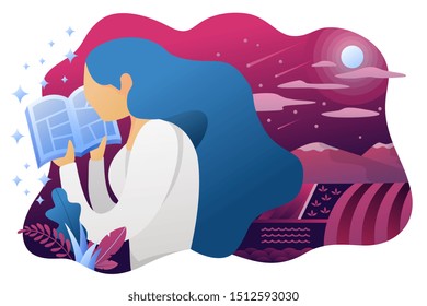 flat illustration for distance education teacher, consulting, training, courses, learn, student life. Modern vector illustration concepts for website and mobile website development