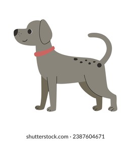 flat illustration of dog animals