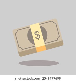 Ilustración plana dólar de alta calidad Dólar Ilustración vectorial Moneda Símbolo Diseño
