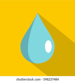 Flat illustration of drop vector icon for web