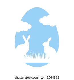 Flat illustration for easter celebration