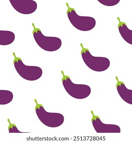 flat illustration Eggplant background. seamless pattern Eggplant. Eggplant flat illustration background. Eggplant pattern Background. 