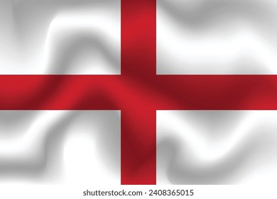 
Flat Illustration von England Flagge. England Flaggendesign. England Wave Fahne.

