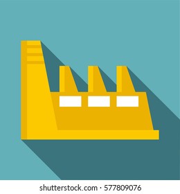 Flat illustration of factory vector icon for web