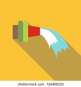 Flat illustration of fire hose vector icon for web design
