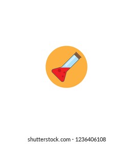 Flat illustration of flask