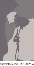 flat illustration of flower natural flowers illustration 