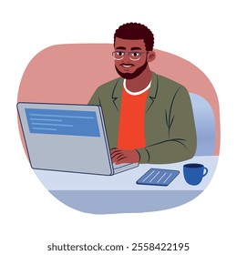 A flat illustration of a forecaster 

