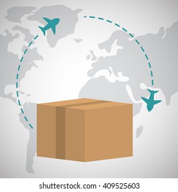 Flat illustration of free delivery design , editable vector