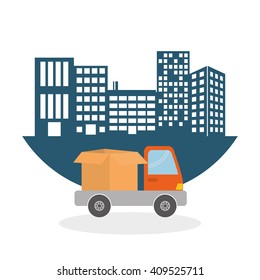 Flat illustration of free delivery design , editable vector