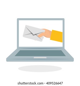 Flat illustration of free delivery design , editable vector