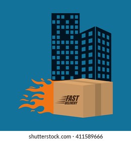 Flat illustration of free delivery design , editable vector