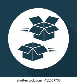 Flat illustration of free delivery design , editable vector