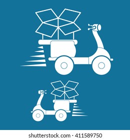 Flat illustration of free delivery design , editable vector