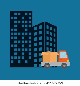 Flat illustration of free delivery design , editable vector