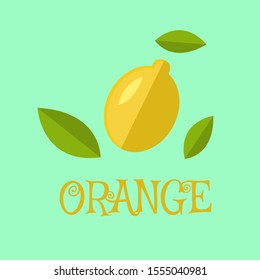 Flat illustration with fruit healthy design
