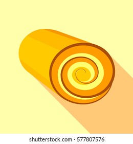 Flat illustration of fruit loaf vector icon for web