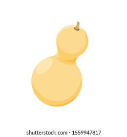 flat illustration of gourd fruit