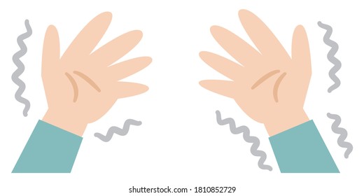 Flat illustration of hand shake