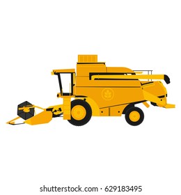 flat illustration harvester