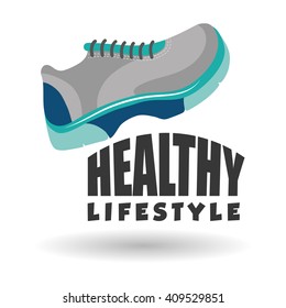 Flat illustration of healthy lifestyle design 