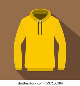 Flat illustration of hoody vector icon for web