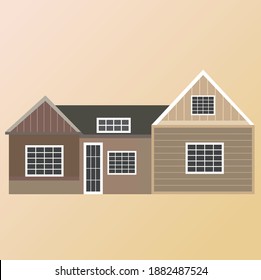 flat illustration of a house