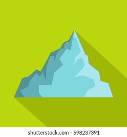Flat illustration of iceberg vector icon for web