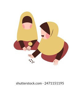 Flat Illustration Of Indonesian Traditional Game