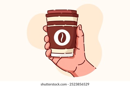 Flat illustration for international coffee day celebration